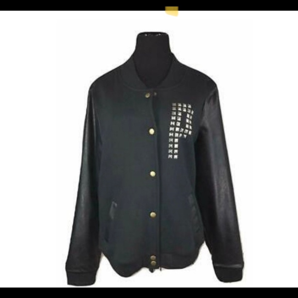 Pink Black Bomber jacket